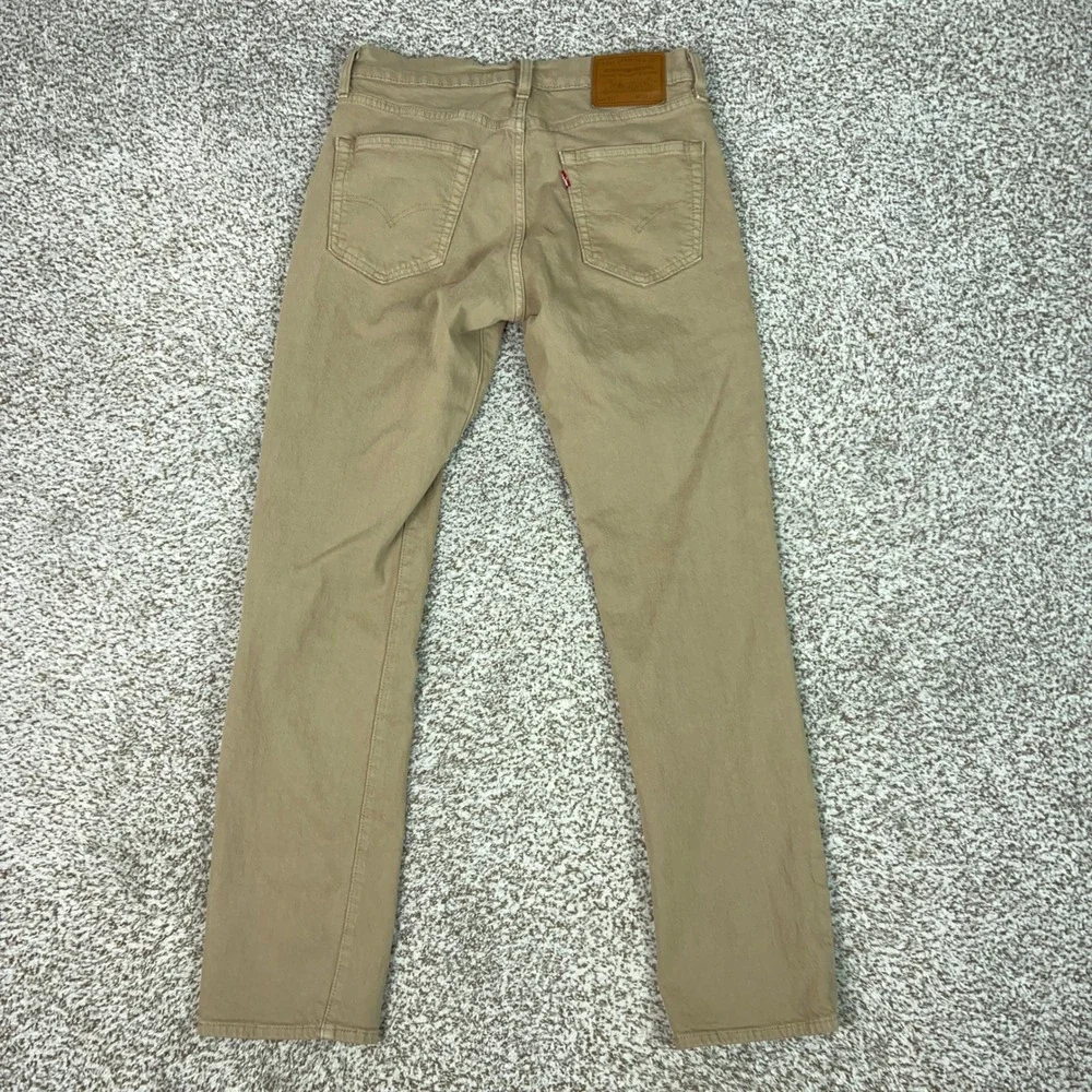 Levis 511 Jeans Mens 32x32 Tan Khaki Slim Fit Casual Premium Twill Work Basic